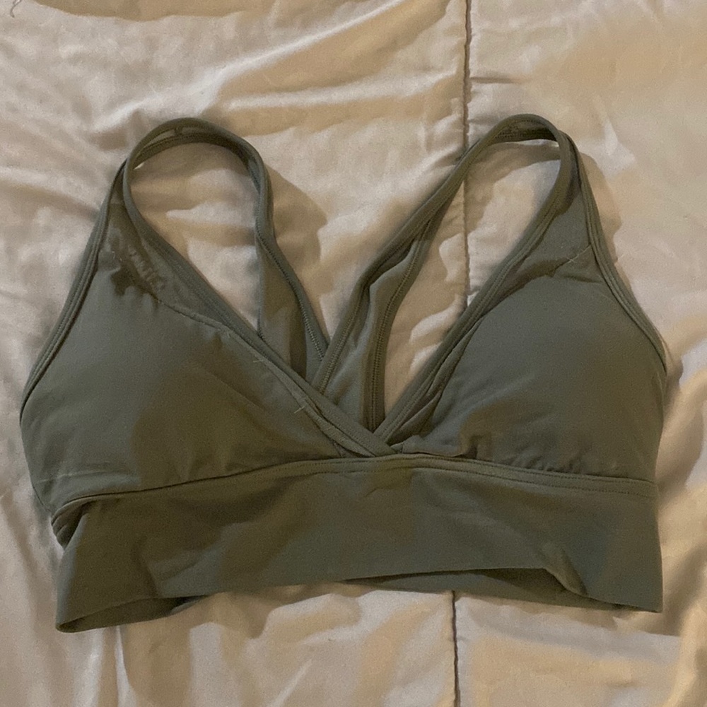 Aerie Army Green Yoga Bra
